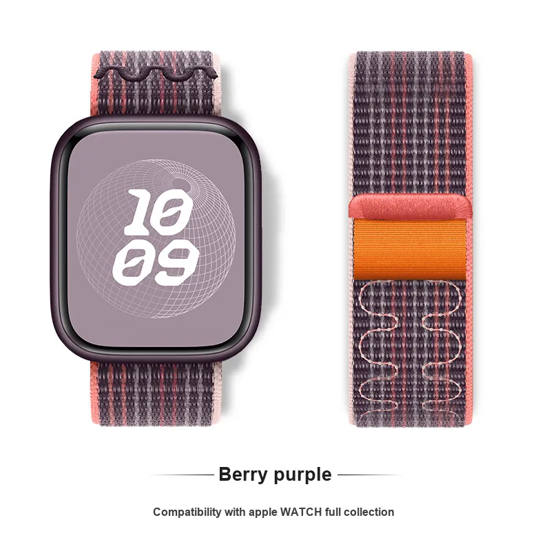 LOVINGCOOL Apple Compatibility Watch Band Nylon Material-33