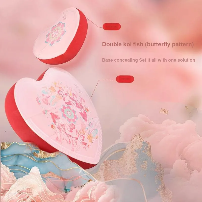 Texamo Xixiangfeng Chinese Style Collection Concealing Foundation Flock Setting Professional Makeup Sponge Tool-2