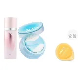 【오일 스킨】C02 아이스 투명 블루 + 소프트 포커스 무광 스프레이 M01#