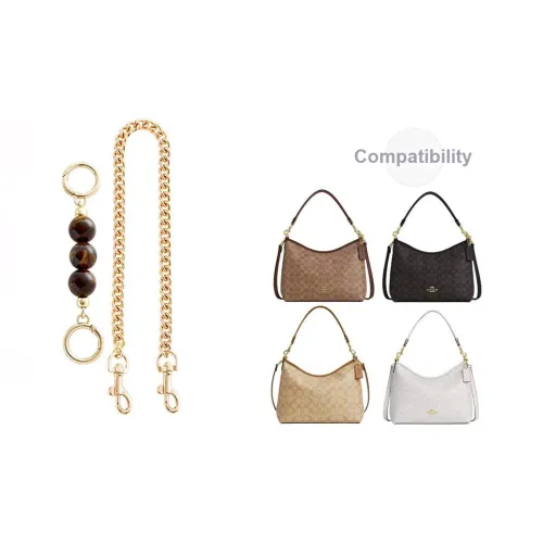 Ingenuity Handmade Металл Сумка Ремень Женский Золотистый Тон Белый Тон