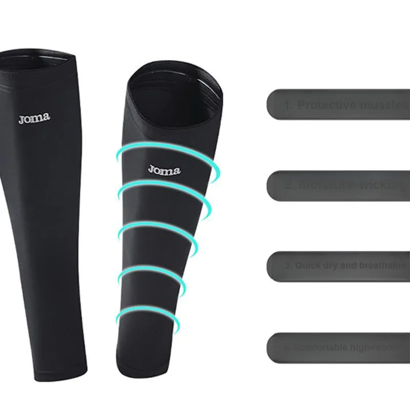 Joma Running, Tennis, Badminton Leg Guards Compression Single Black-1