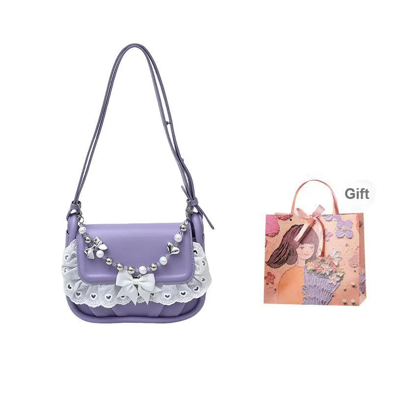 PARK DANCE PU Shoulder Bag Regular Women's Pink/Purple/White/Green/Black-5