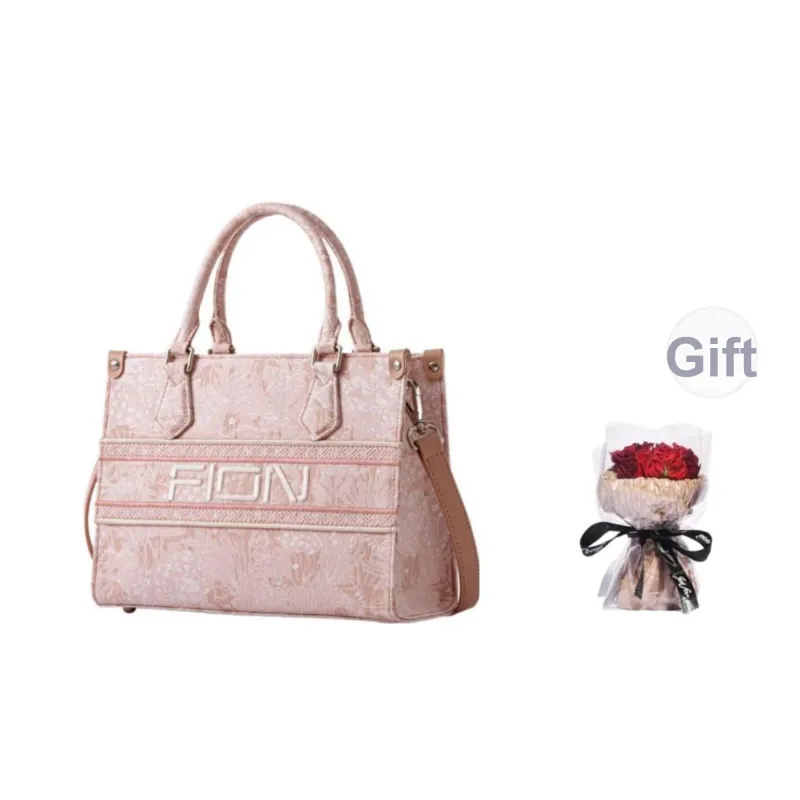 FION Clever Brocade Series Fabric Crossbody Bag, Handbag Medium Size Women's Multicolor-4