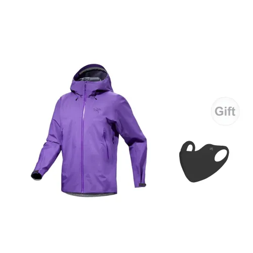 Arcteryx Beta Series Windbreaker Jackets Men Silver Dream Purple