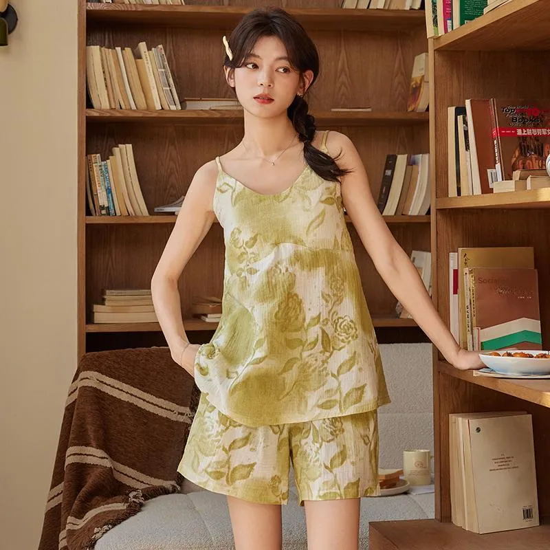 Mulong Family Pajama Set Women's Light Green-2