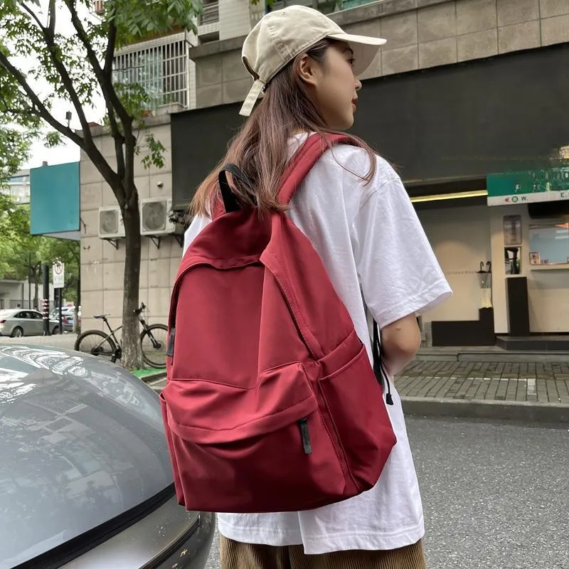 Yalu Nylon Backpack Unisex Multicolor-12