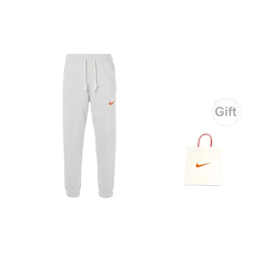 Nike Casual Pants Men Gray Elastic Sweatpants+Gift Bag