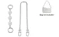 [Combination Set]Camellia Extension 15cm+Decorative Chain 40cm