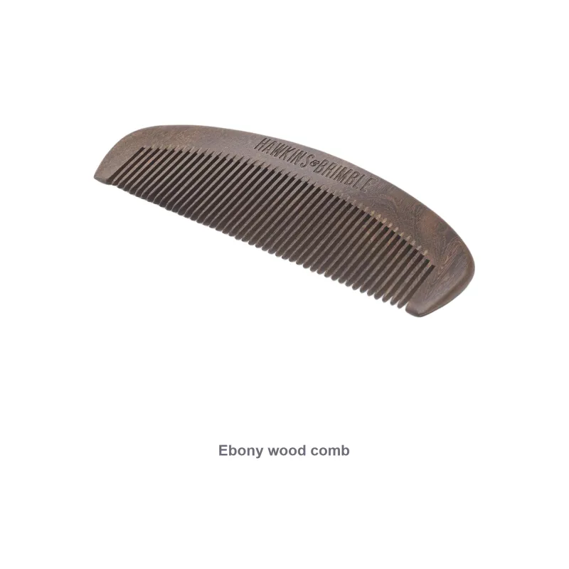 HAWKINS & BRIMBLE Ebony Wood Comb Portable-2