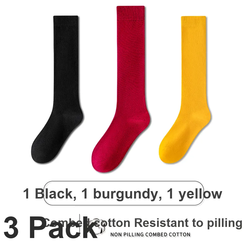 ROBINHOOD Knee High Socks Women's 3 Pack-1
