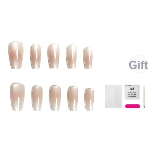 JIABITU Полный Свет Румяна Съемный False Nail Короткий LADDER Однотонный Jump Цвет Новый китайский стиль