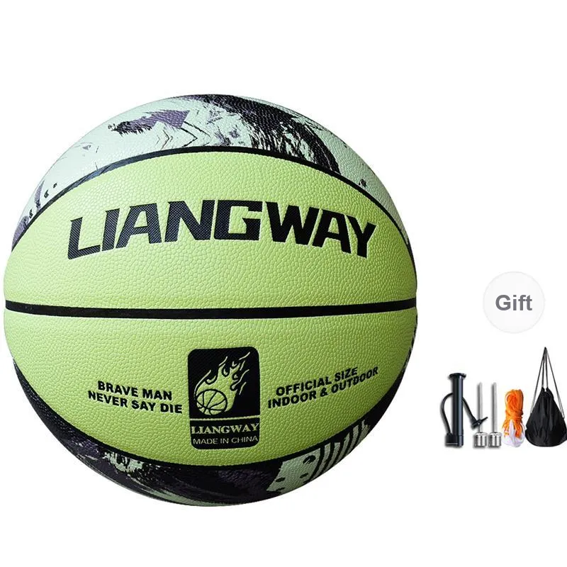 Vartsing PU Basketball Splash Dark Green Size 7 Ball Training Unisex-11