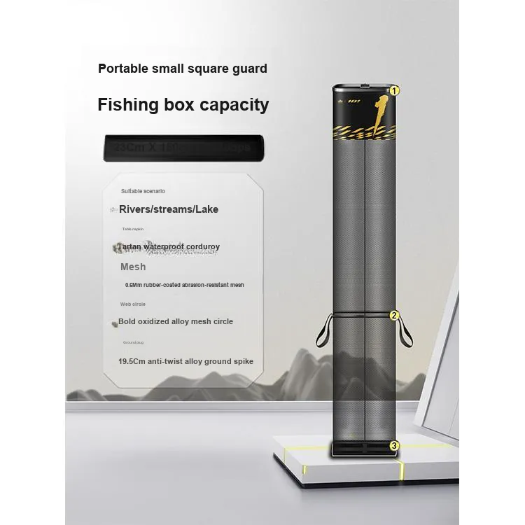 Handing Fish Guards Fishing Mesh Nylon 23cm X 1.5m Square-1