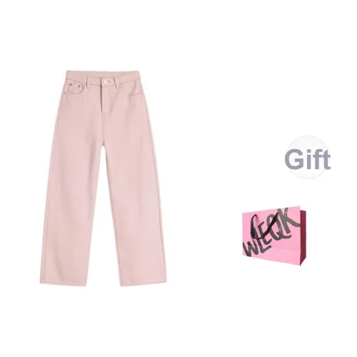 WLEQK Розовые Женские Джинсы