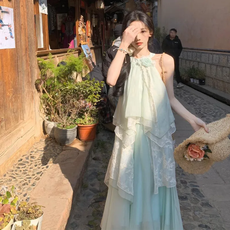 FLIM Sleeveless Dress Women's Mint Green-7