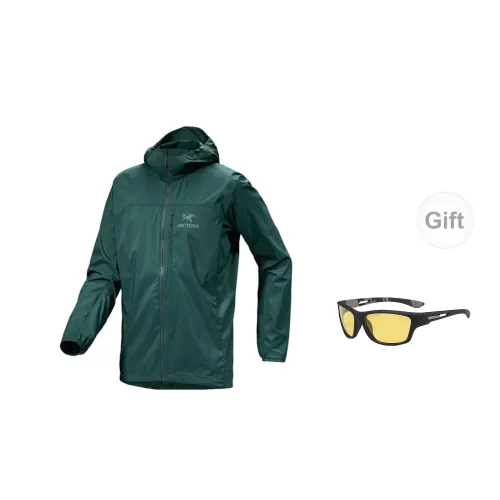 Arcteryx Squamish Windbreaker Jackets Men Pale Green - Includes Eyeglasses