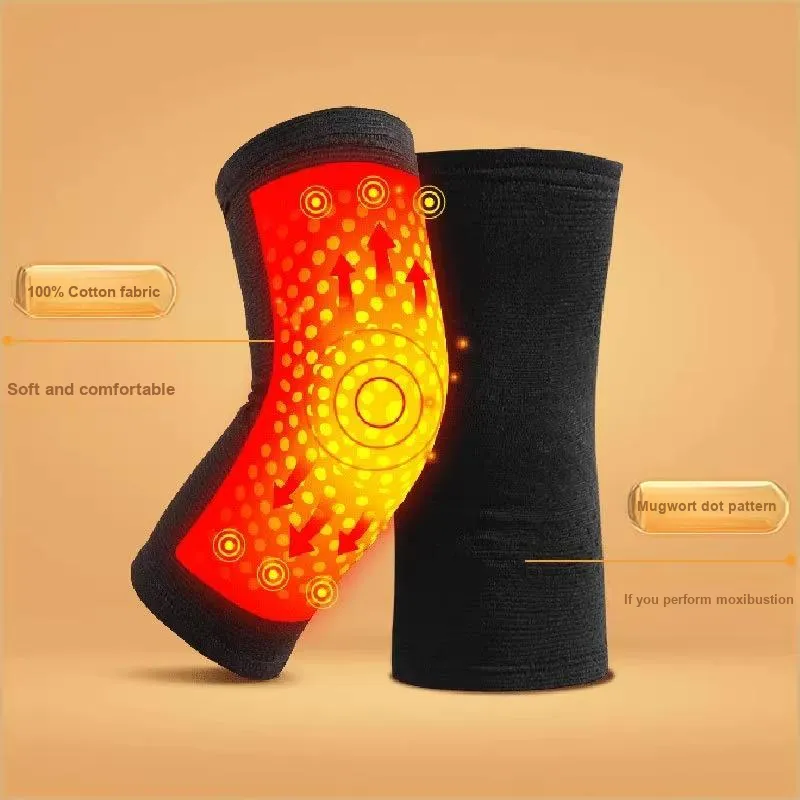 Pinjian Running Hiking Unisex Cotton Latex Thread Knee Pads-2