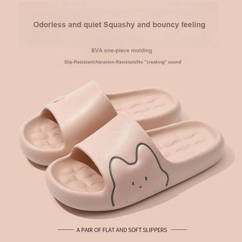 Foot Recreation Men And Women's Slippers Summer Home Indoor Bathing Slip Resistant Slippers-9