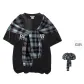 Black T-Shirt (Comes with Blue Coffee Shawl)