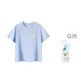 Women's Cropped Light Blue (Comes with Happy Puppy)
