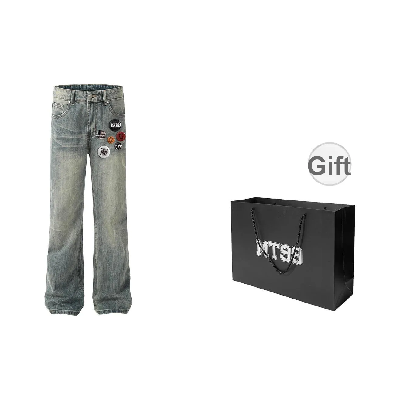 MT99 Jeans Unisex Light Blue
