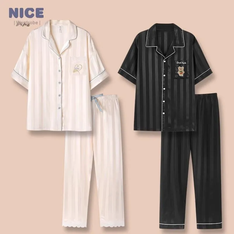 Ta Yan Pajama Set Men's Pink/Black-3