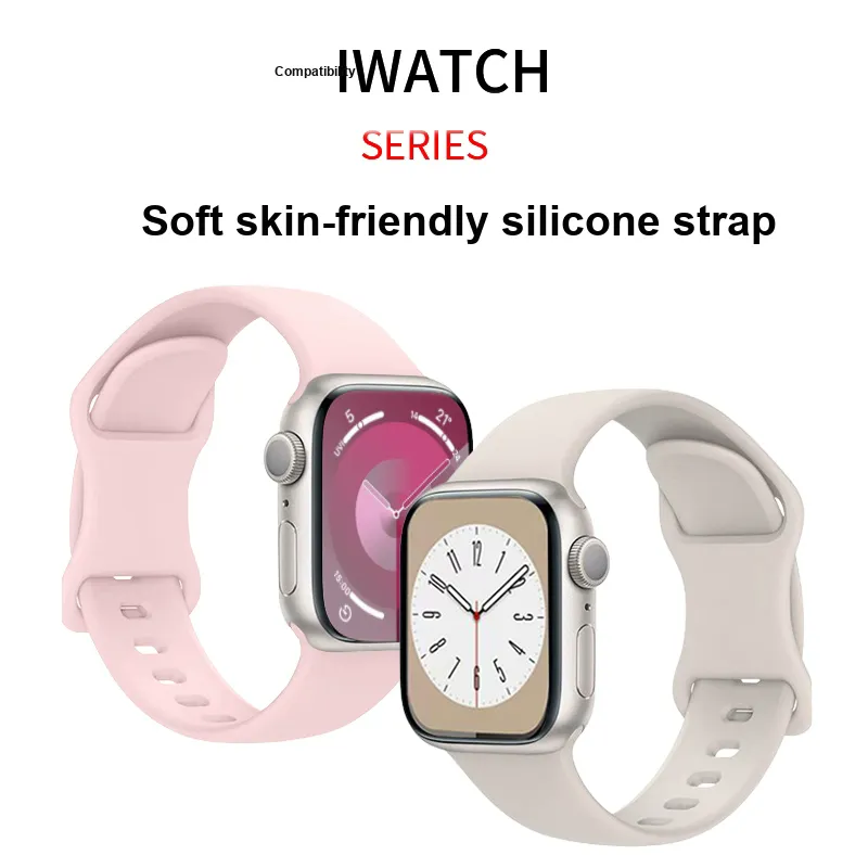 APEPALOG Apple IWatch S10/S9/S8/S7/SE Compatibility Watch Band Silicone Material-10