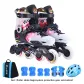 Black Shoes+Blue Helmet Protective Gear Roller Skate Bags Clothing Sets