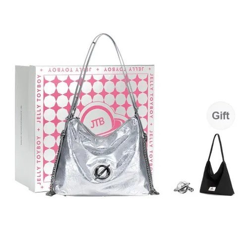 JELLYTOYBOY Cow Leather Small Adventurer Bag Backpack Handbag, Shoulder Bag Women's Silver