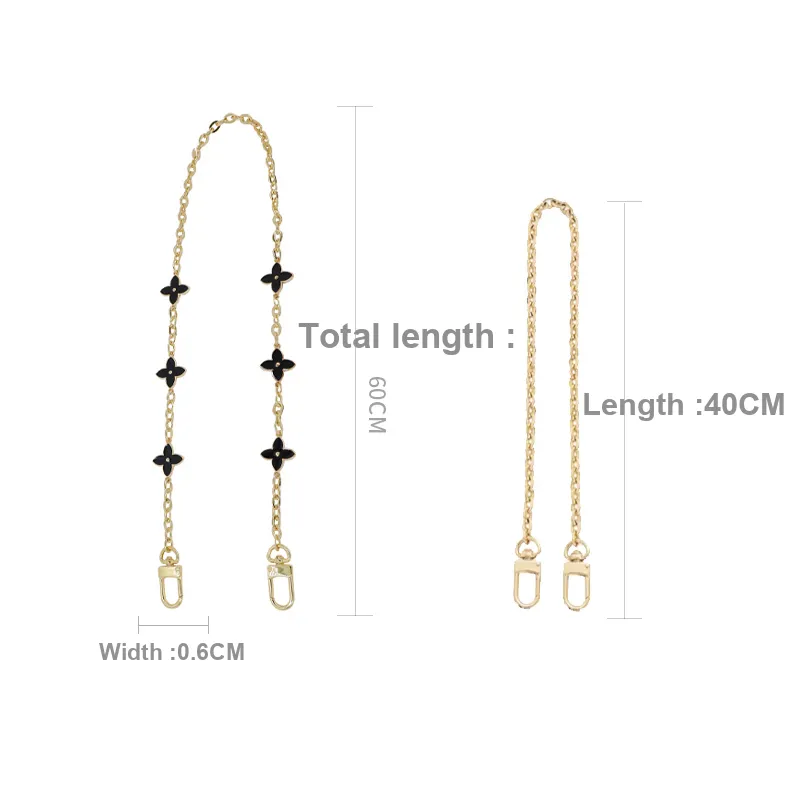 Metal Bag Shoulder Strap Women's Gold-10