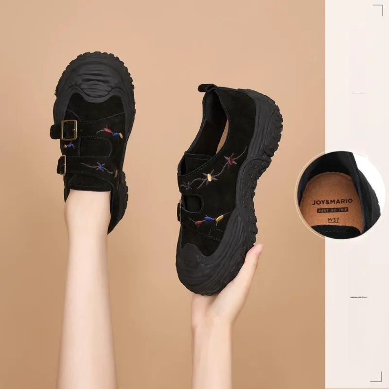 Joy&Mario Low-Top Outdoor Shoes 4cm Women's-15