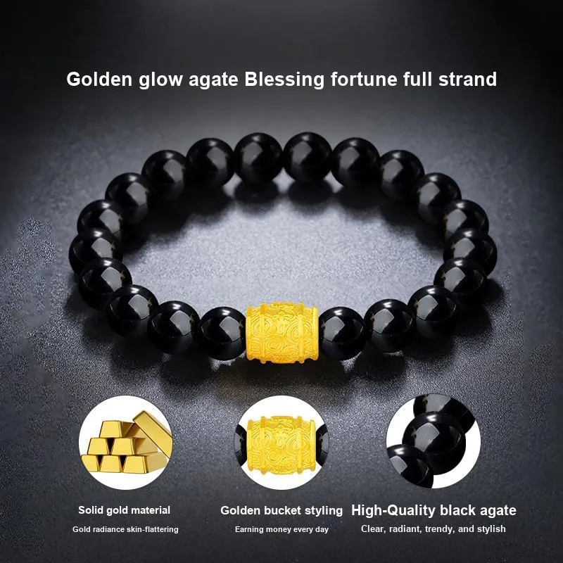 ALLOVE Gold Bracelet Men-2