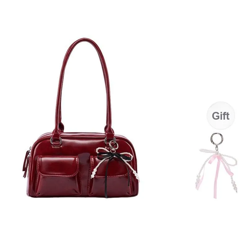 Old Man's Head Polyurethane Synthetic Leather Shoulder Bag Women's Multicolor-10