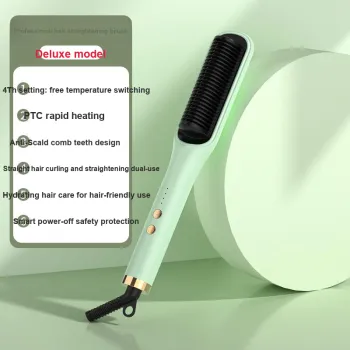 Love Of Wormwood Negative Ion Convenient And Practical Hair Straightening Brush Hair Friendly