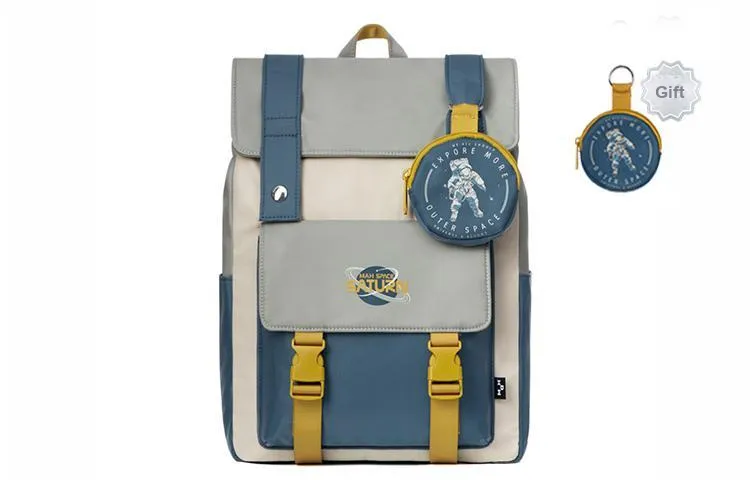 MR.ACE HOMME Polyester Backpack Regular Unisex Planet Blue-0