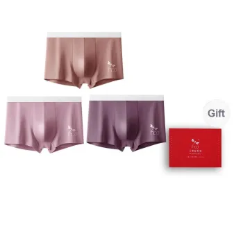 RED DRAGONFLY Cotton Panties Men's 3 Pack Gift Box Set