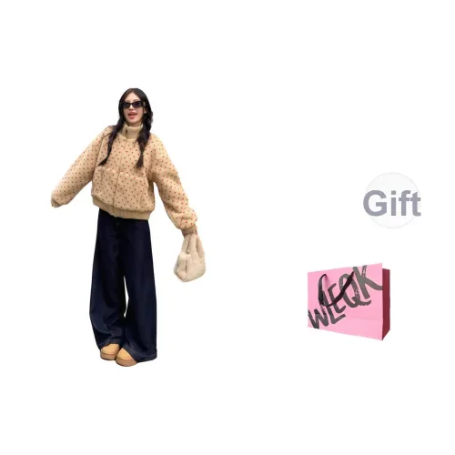 WLEQK Овечья шерсть Женские Бархатные куртки