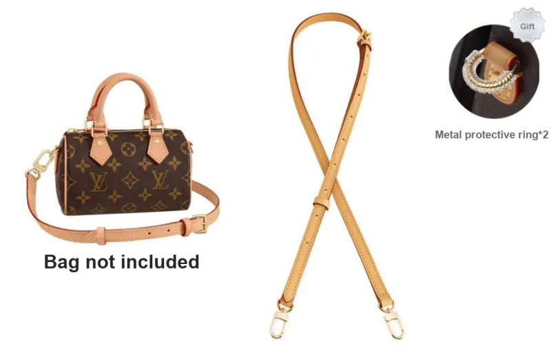 Luxury Care Artisan Workshop Top Grain Cow Leather Bag Strap Women's Beeswax-2