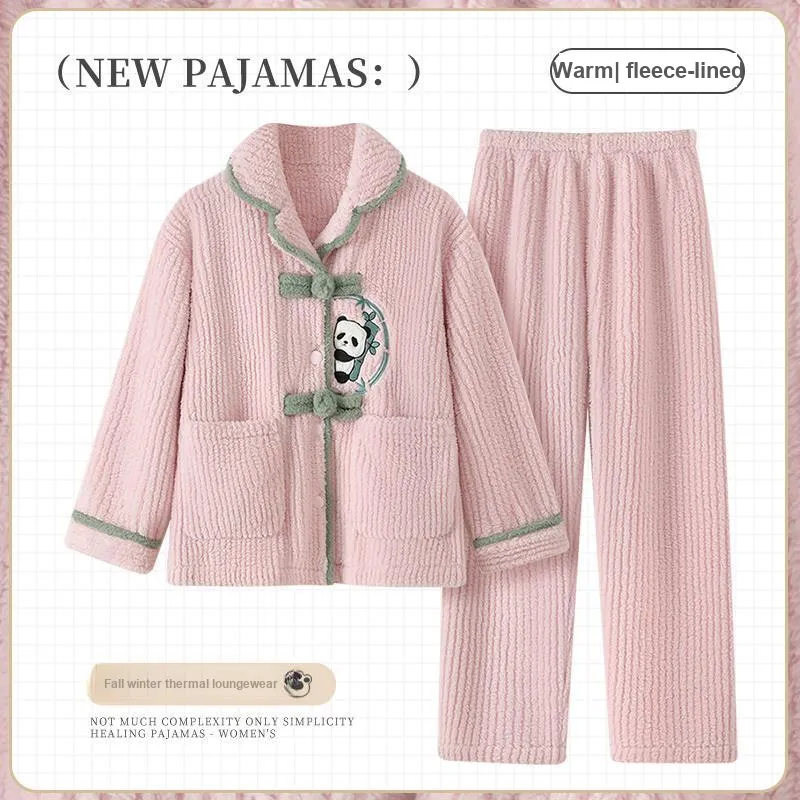 Maultiay Pajama Set Women's Pink-1