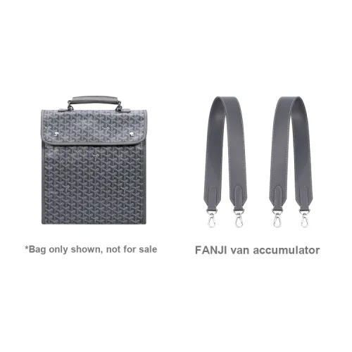 FANJI Leather Goya Backpack Wide Strap Replacement Accessories Gray
