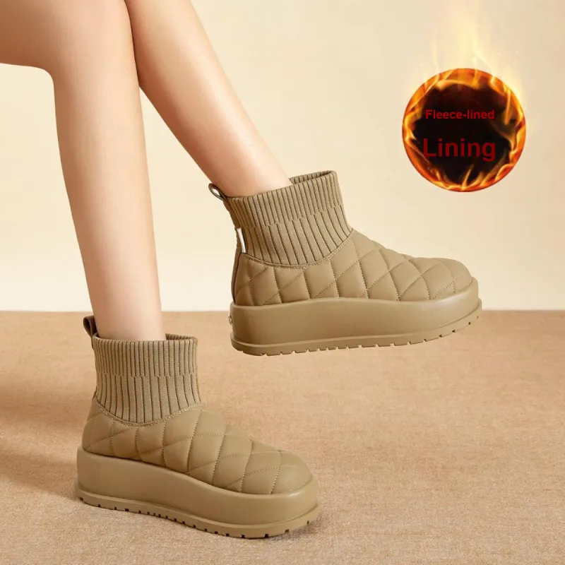 Mulinsen Warm Slip Resistant Short Snow Boots Women's-2