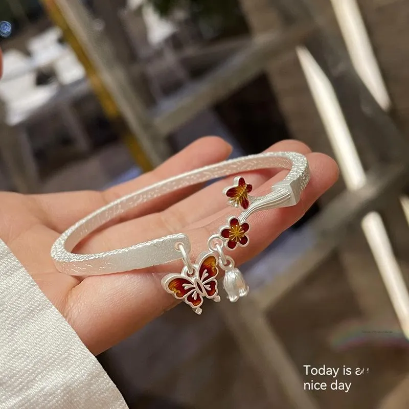 U state 999 Fine Silver Sterling Silver Bracelets Women's-1
