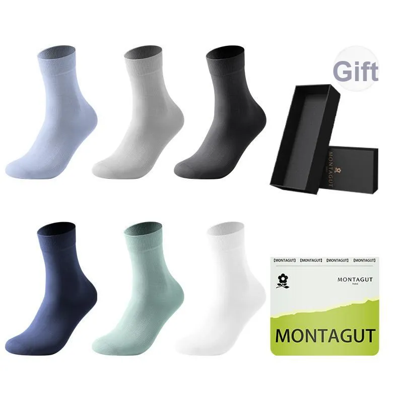 Montagut Mid Calf Socks Men's Box 5 Pack-102