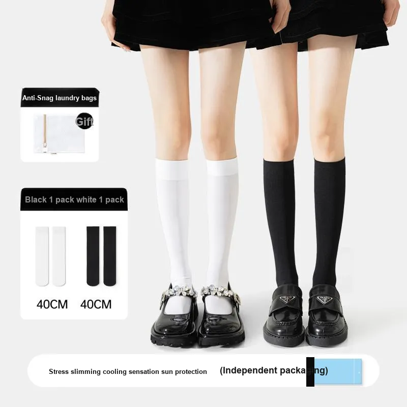 JKN Knee High Socks Women's Shopping Bag Combo Set-1