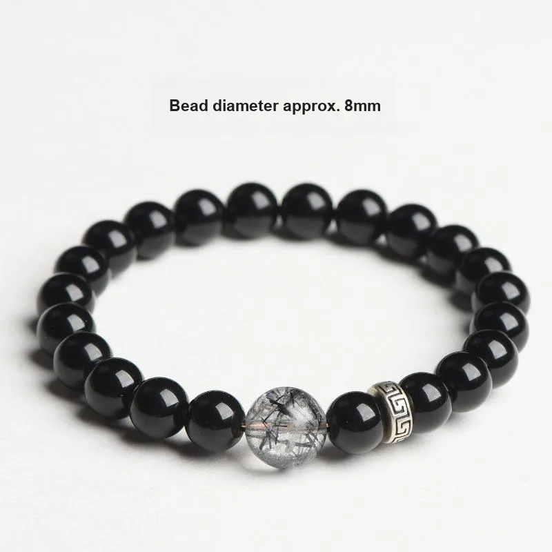 Fengyun Pavilion Obsidian Bracelets Unisex-5