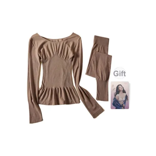 GOSO Темный кофейный женский термокостюм