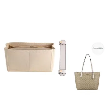 Jingxi Felt Medium Compartment Storage Bag Merch Women's Beige/Brown/Black
