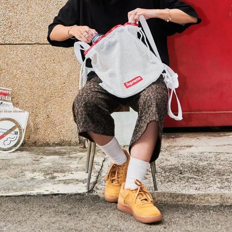 Supreme Nylon Backpack Trumpets Unisex White-8