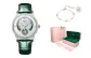 Kambaba Jasper Green Silver Peacock Green Belt