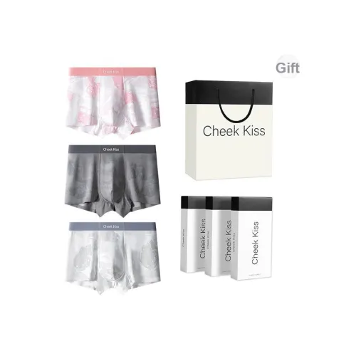Cheekkiss Нижнее белье Подарочная коробка Мужской Дышащий Тонкий Бесшовный Дружественный коже Боксеры Премиум упаковка
